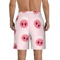 thumbnail image 3 of Disketp Men'S Swim Trunks Hawaiian Breathable Surf Beach Swimsuits Mesh Lining Beach Shorts With Pockets-Cute Pig Nose, 3 of 9