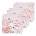 thumbnail image 3 of BZSMCE Towel Cotton Face Towel Soft Hand Towels Fashion Pink Bunny Pattern, 3 of 9