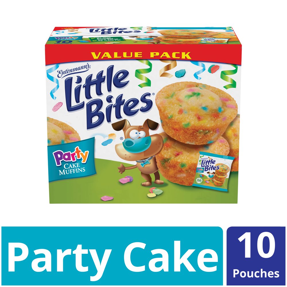 Entenmann's Little Bites Party Cake Mini Muffins, 10 pouches Walmart