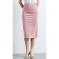 thumbnail image 2 of Women’s Classic Below Knee Pencil Skirt Stretch Line Midi Skirt of Business Casual Outfits, 2 of 3