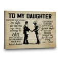thumbnail image 4 of To My Daughter from Dad Canvas Wall Art – Sentimental Father to Daughter Gift – Inspirational Quote for Graduation, Birthday, or Dorm Room – Rustic Family Decor – Ready to Hang, 4 of 4