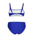 thumbnail image 5 of Kukoosong Women's Two Piece Bikini Set with Spaghetti Straps Support Bralette and Briefs Solid Color Swimsuit, 5 of 7