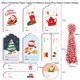 thumbnail image 3 of 50 etiquetas de papel kraft para manualidades con texto en inglés "Merry Christmas", etiquetas para envolver regalos, etiquetas colgantes, tarjetas con copos de nieve de Papá Noel, suministros para fi, 3 of 5