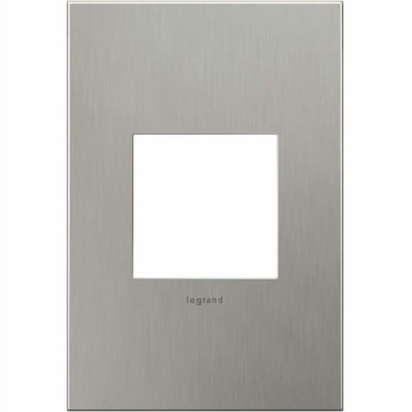 Legrand adorne Brushed Stainless Steel, 1-Gang Wall Plate, AWC1G2BS4
