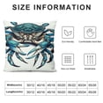 thumbnail image 5 of PIKWEEK  Ocean Beach Theme Decorative Pillow Case Throw Pillow Covers Big Crab Sea Coastal Farmhouse Waist Oblong Rectangle Throw Pillowcase for Sofa Couch Bed Home Cotton  Multiple specifications, 5 of 5
