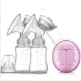 thumbnail image 1 of Extractor de leche eléctrico, bomba doble portátil recargable, extractor de leche para lactancia, succión potente e indolora para succión y masaje de senos, 1 of 5