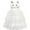 White, variant on Girls Dress Cat Face Black Tower Ruffle Dancing Party 8