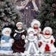 thumbnail image 3 of 1 Uds. Adornos navideños de muñeco de Papá Noel cantando y bailando, 3 of 5