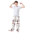 thumbnail image 2 of FORMRS Boys Pajama Pants with Pockets Size 6-8Y Kids Lounge Sleep Bottoms, White Magical Halloween, 2 of 8