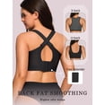 thumbnail image 3 of Sujetador inalámbrico de gelatina Bra OEAK para mujer, cobertura total, color negro L, 3 of 8