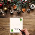 thumbnail image 2 of YQHWQ Double Design Business Cards Christmas Party Decorations 25 Sheets Buffet Tent Labels Notched Easy Folding Sheets Buffet Tent Labels Christmas Blank Place Cards Christmas Place Ca, 2 of 5