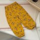 thumbnail image 2 of Odeerbi 6M-11Y Niños Niñas Floral Algodón Jogger Pantalones Verano Lindo Transpirable Casual Pantalones, 2 of 9