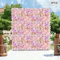 thumbnail image 5 of Artificial Flower Wall Panels, 5-Pack, 60x40cm, Light Pink & Light Yellow, Silk & Plastic, DIY Hollow Grid, Wall Mounted, Ideal for Weddings, Parties, Home, 5 of 12
