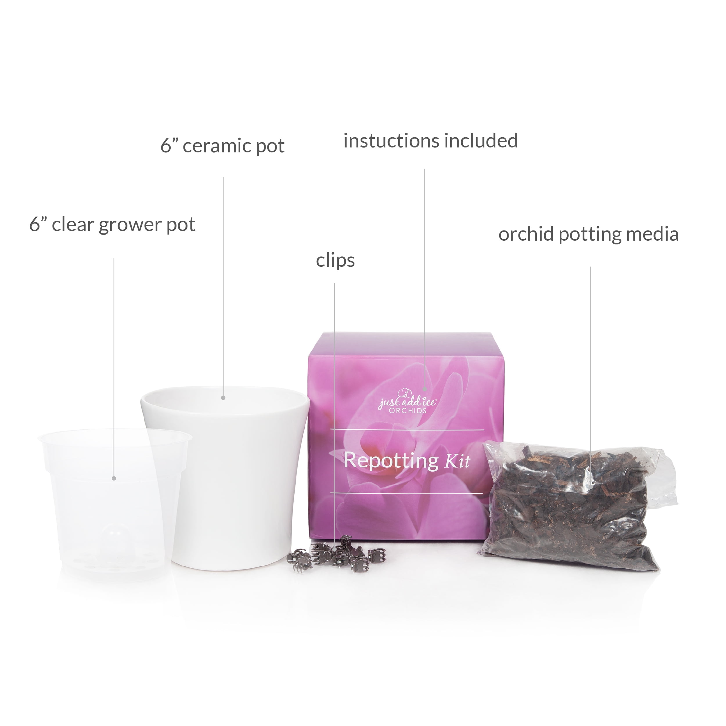 Just Add Ice Orchid Repotting Kit, Repot any 5