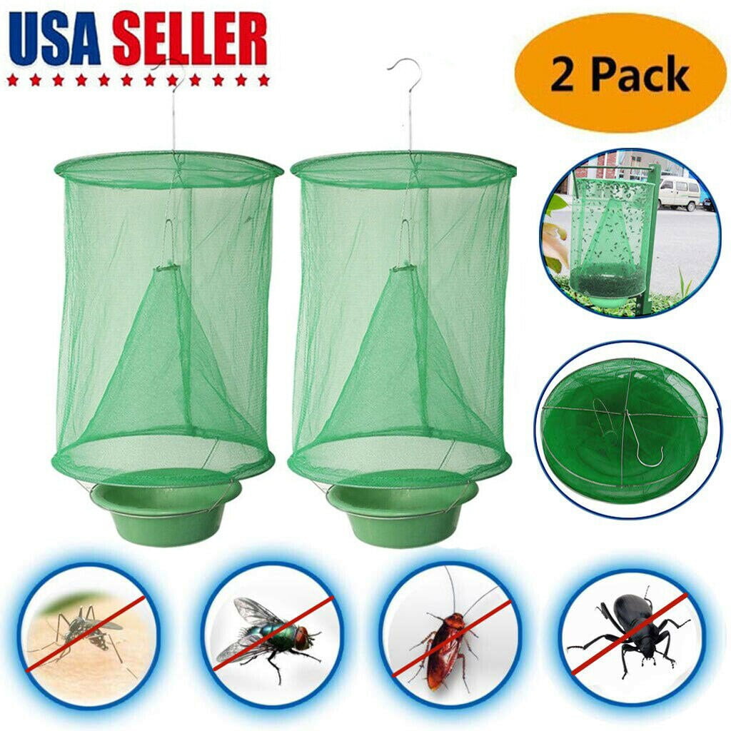 1 Fly Trap Ranch Wiederverwendbarer Catcher Cage 0 Pest Catch Net Neu Bug T4B8 