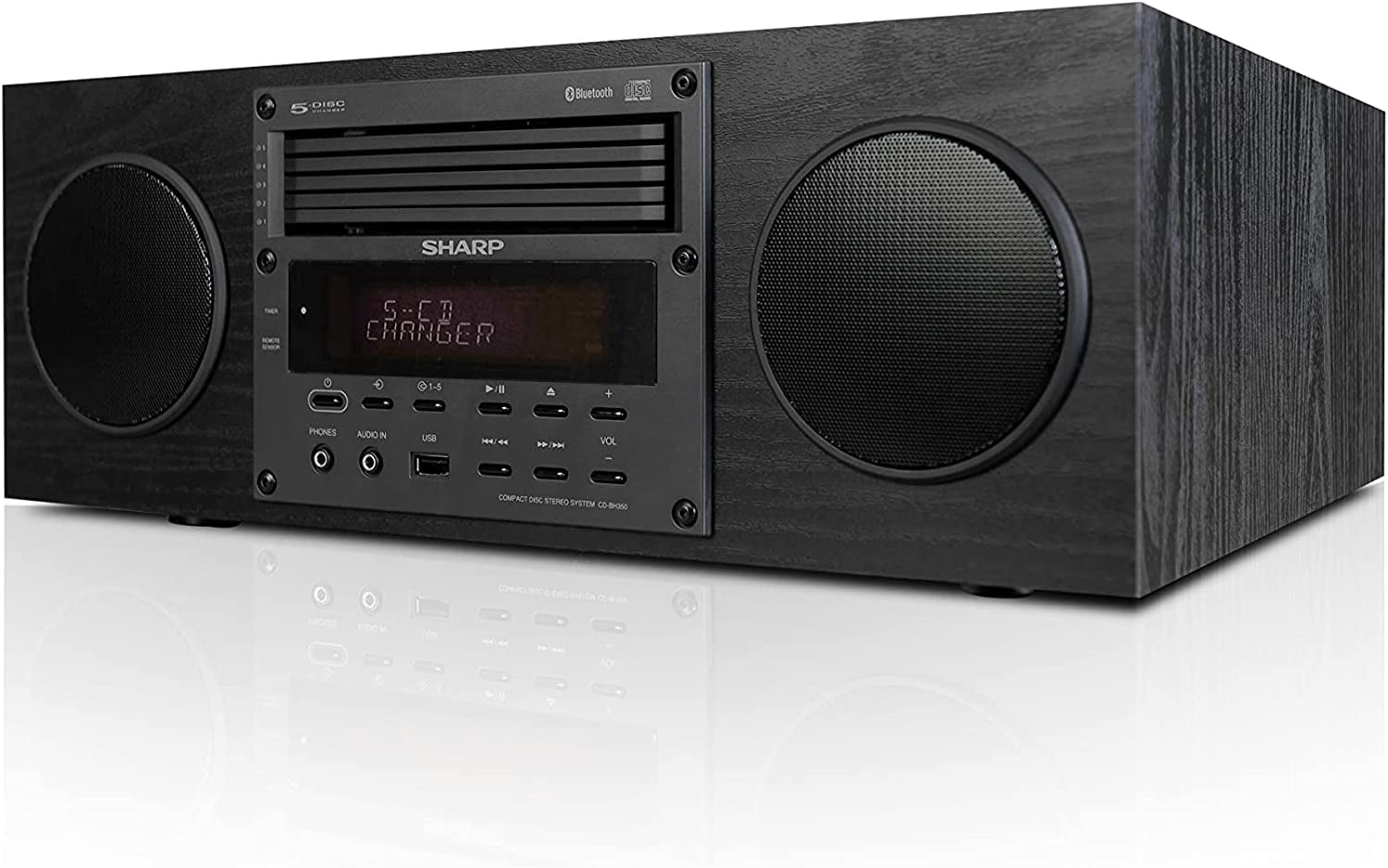 Sharp Compact Bluetooth Hi-Fi Home Stereo Sound System with Single