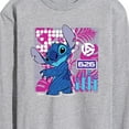 thumbnail image 3 of Disney - Lilo & Stitch - Stitch Grid - Men's Long Sleeve T-Shirt, 3 of 5
