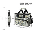 thumbnail image 3 of FORMRS Insulated Cooler Bag 24 Cans Capacity Soft Leakproof Lunch Box with Side Pockets, Light Floral, 3 of 7