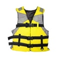 thumbnail image 2 of Almencla Life Jacket Adjustable Straps Adult Life Vest for Kayaking Canoeing Boating L Yellow L, 2 of 8