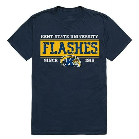 W Republic Apparel 507-128-BGT-01 Kent State Established Mens Tee, Navy - Small
