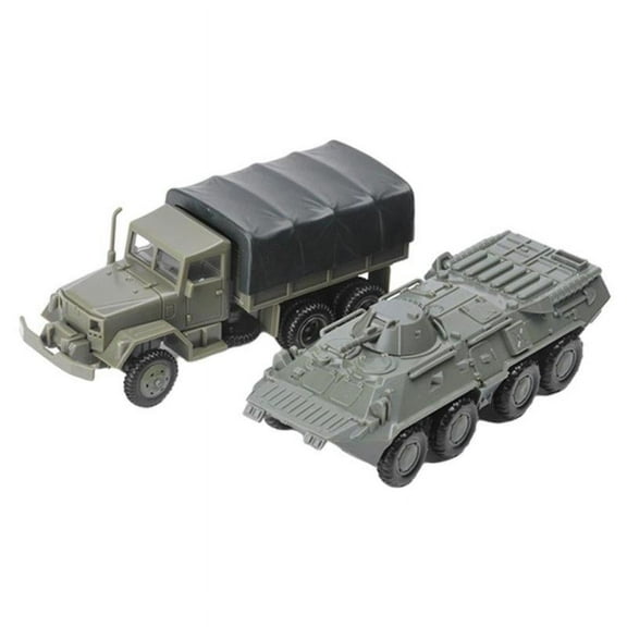 1/72 Armored Personnel Carrier M35 Truck & -80 Tank Model Vehicle Scene Collectibles Decorative