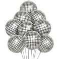 thumbnail image 1 of 9 Piezas de 22 Pulgadas 4D Globos Plateados,  Globos de Bola de Discoteca 4D, Disco Ball Decoracion, Bola Disco Decoracion, Decoración de la fiesta de año nuevo de cumpleaños de disco,Colorful, 1 of 7