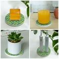 thumbnail image 6 of Circular Drink Coasters Set Yellow Duck Sunglasses Teal Blue Beautiful Home Decor Diatomite Heat-Resistant Diatomite Protect Table Countertop, 6 of 7