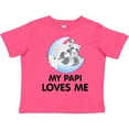thumbnail image 3 of Inktastic Raccoon My Papi Loves Me Boys or Girls Toddler T-Shirt, 3 of 5