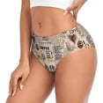 thumbnail image 2 of Fotbe Abstract Coffee Calzones Estampados para Mujer – Ropa Interior de Algodón, Cómoda, Suave y Elástica-3X-Large, 2 of 6