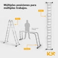thumbnail image 3 of Escalera Multiposiciones De Aluminio 4.5 Metros 16 Peldaños, 3 of 9