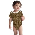 thumbnail image 3 of Balery Gold Glitter Leopard Pattern Baby Climbing Clothes Infant Bodysuit Cute Infant Bodysuit Baby Romper-3 Months, 3 of 7