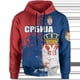 thumbnail image 2 of Sudadera con capucha con estampado 3D de la bandera de Serbia para hombres y mujeres, ropa de diseñador para hombres, sudadera con emblema nacional de Serbia, 2 of 5