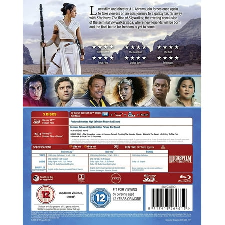 Star Wars Episode Ix The Rise Of Skywalker 3d 3d 2d Blu Ray Walmart Canada