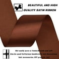 thumbnail image 3 of Brown Ribbon-1-1/2 Inch 30 Yards Brown Solid Satin Ribbon for Gift Wrapping,Craft Floral Bouquets,Wedding Party,Timeless Flower,Decoration Floral Hair,Balloons, 3 of 6