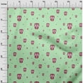 thumbnail image 2 of oneOone Viscose Chiffon Fabric Dot & Cartoon Owl Bird Decor Fabric Printed BTY 42 Inch Wide, 2 of 4