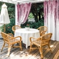 thumbnail image 4 of Outdoor Curtains for Patio Waterproof, Pink Outdoor Privacy Panels Grommet, Summer Botanical Leaves Watercolor Blackout Outside Curtains for Porch/Cabana/Pergola/Gazebo 54"x95", 1 Panel, 4 of 8