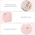 thumbnail image 4 of Neceser de Viaje Mujer, Cosmetiquera para Maquillaje Gran Capacidad Bolsa de Cosméticos PU Impermeable Organizador Portátil Con Asa y Cremallera Baño Tocador Aseo (Púrpura), 4 of 4