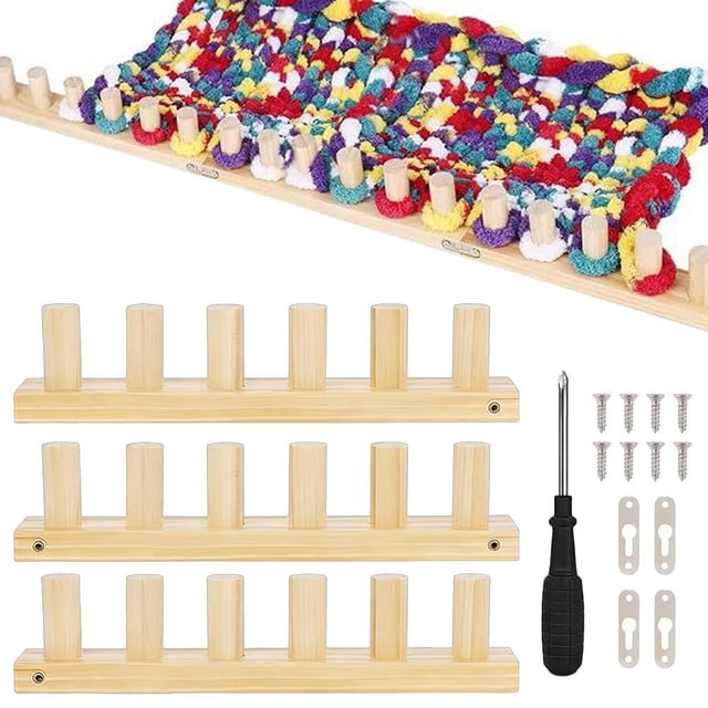 Wooden Weaving Tool Scarf Blanket Knitting Tool Handmade Braiding Tool DIY