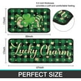 thumbnail image 3 of Faptoena St Patricks Day Kitchen Rugs and Mats Sets of 2,St.Patrick''s Day Kitchen Decoration Rubber Backing Non-Slip Absorbent Kitchen Mats for Sink,Waterproof Runner Rug for Laundry Room, 3 of 6