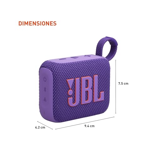 Restored JBL JBLGO4PURAM-Z Go 4 Portable Bluetooth Speaker, Purple (Refurbished)