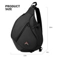 thumbnail image 5 of Large Crossbody Sling Bag for Men Waterproof Shoulder Bag One Strap Sling Backpack for Travel,Work,Hiking,Cycling,Daily,602-Black, 5 of 7