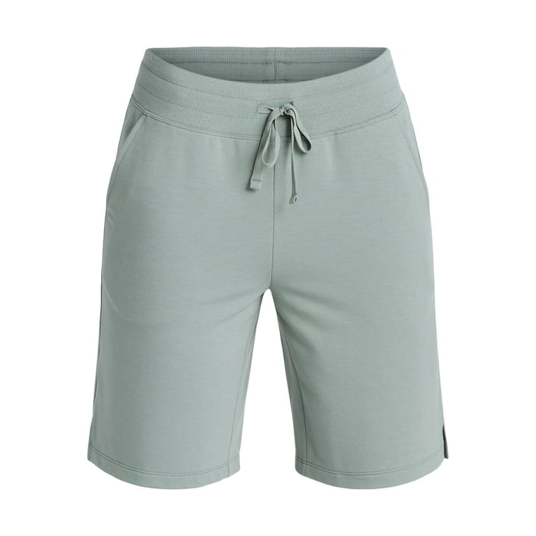 パンツ FRENCH TERRY XLACE HALFPANTS Athletic Works Women's French Terry Bermuda Shorts, Relaxed