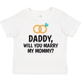 thumbnail image 3 of Inktastic Daddy Will You Marry My Mommy with Rings for Proposal Boys or Girls Toddler T-Shirt, 3 of 5