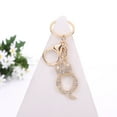 thumbnail image 3 of Metal Crystal Letter Keychain DIY Rhinestone Backpack Pendant, 3 of 6