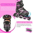 thumbnail image 5 of Cifaisi Adjustable Inline Skates with Illuminating Wheels for Kids and Adults, 5 of 7