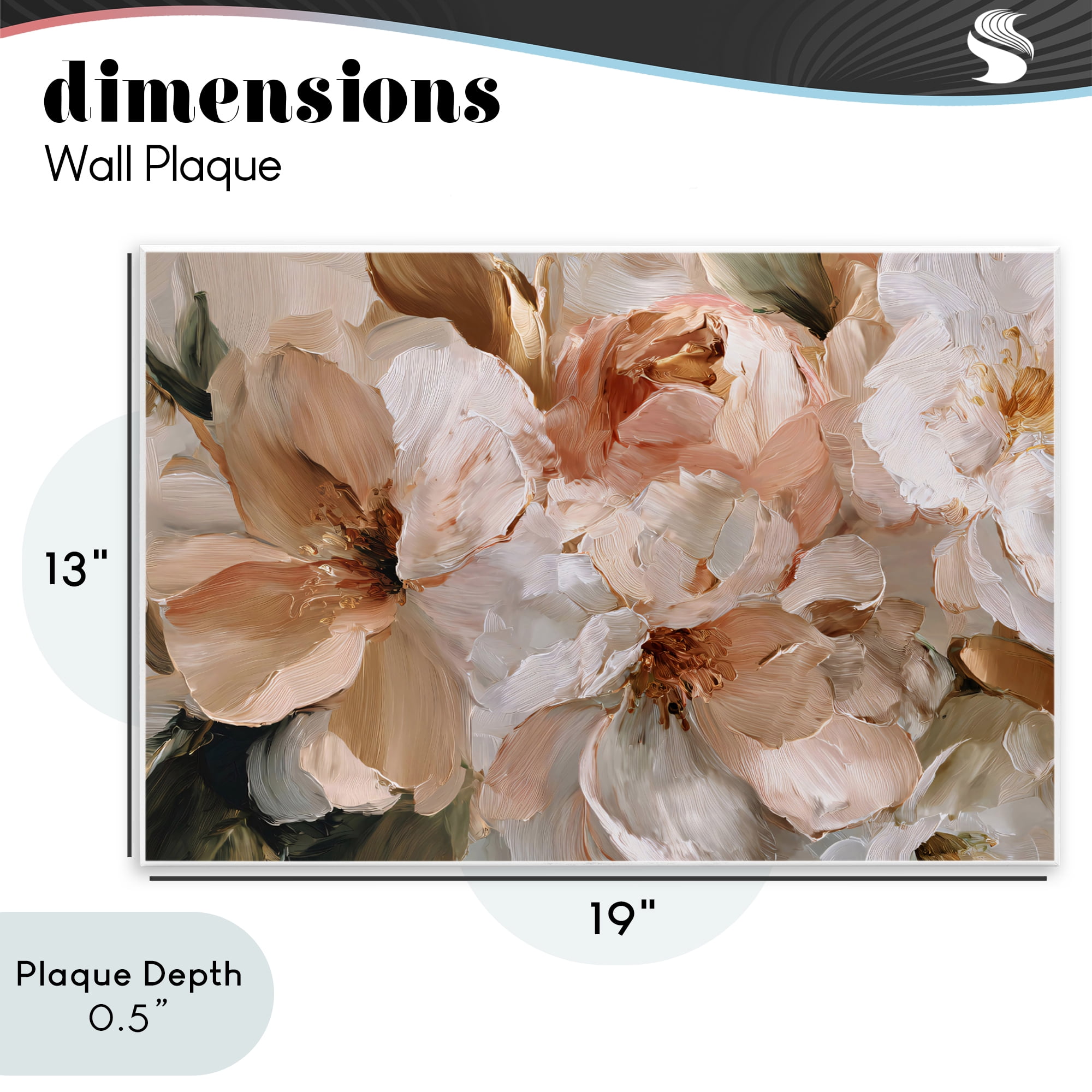 Stupell Industries Pink Brushstroke Petals Wall Plaque Art, design by Jacky Ngan