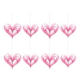 thumbnail image 3 of 8 guirnaldas de papel en forma de corazón para compromiso, propuesta, adornos de corazón 3D para el Día de Valentín, Día de Madre y fiesta. rosa, 3 of 8