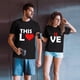 thumbnail image 2 of Mujer Día de San Valentín Tops Camiseta estampada Casual Manga corta Blusa de cuello redondo Pompotops hfajkhk125261, 2 of 6