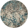 thumbnail image 5 of SAFAVIEH Monaco Driskoll Abstract Area Rug, Grey/Light Blue, 5' x 5' Round, 5 of 10