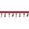 Wrights Red Self-Adhesive Hexagon Bead Trim, 1 Each